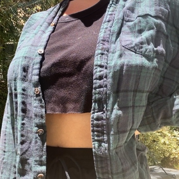 Brandy Melville Jackets & Blazers - brandy melville plaid flannel